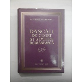   DASCALI  DE CUGET  SI  SIMTIRE  ROMANEASCA  -  ANTONIE  PLAMADEALA (ex libris)